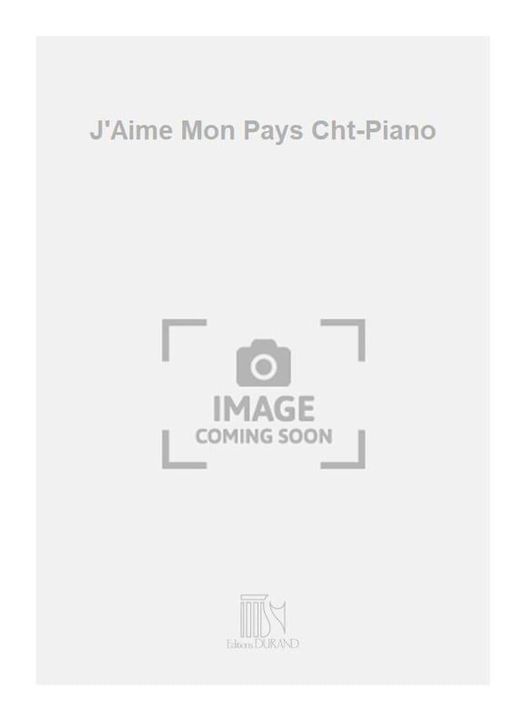 J'Aime Mon Pays Cht-Piano